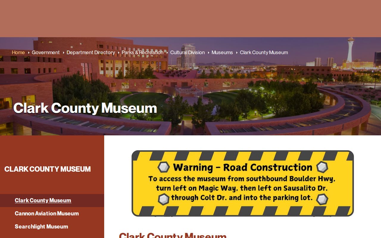Enterprise city directory historical research at Clark County Museum