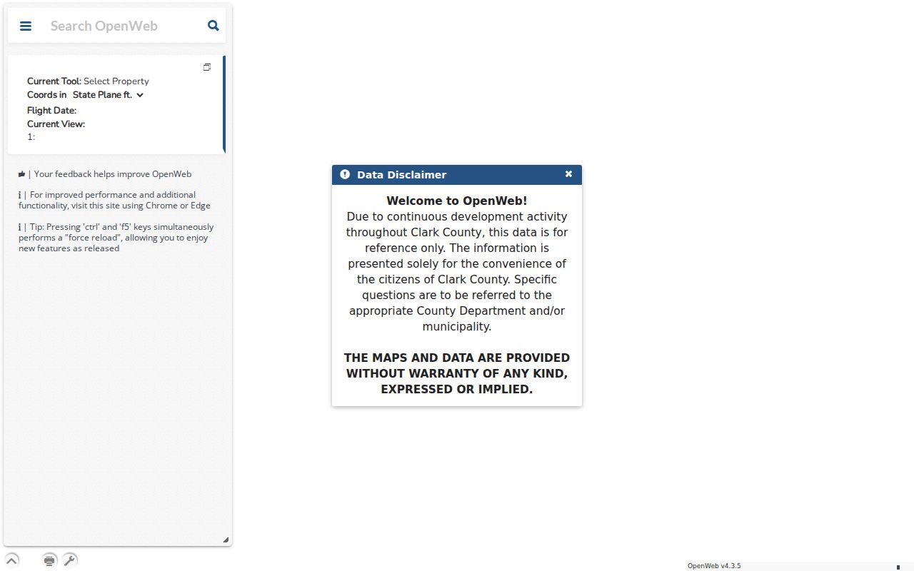 Enterprise neighbors OpenWeb parcel viewer
