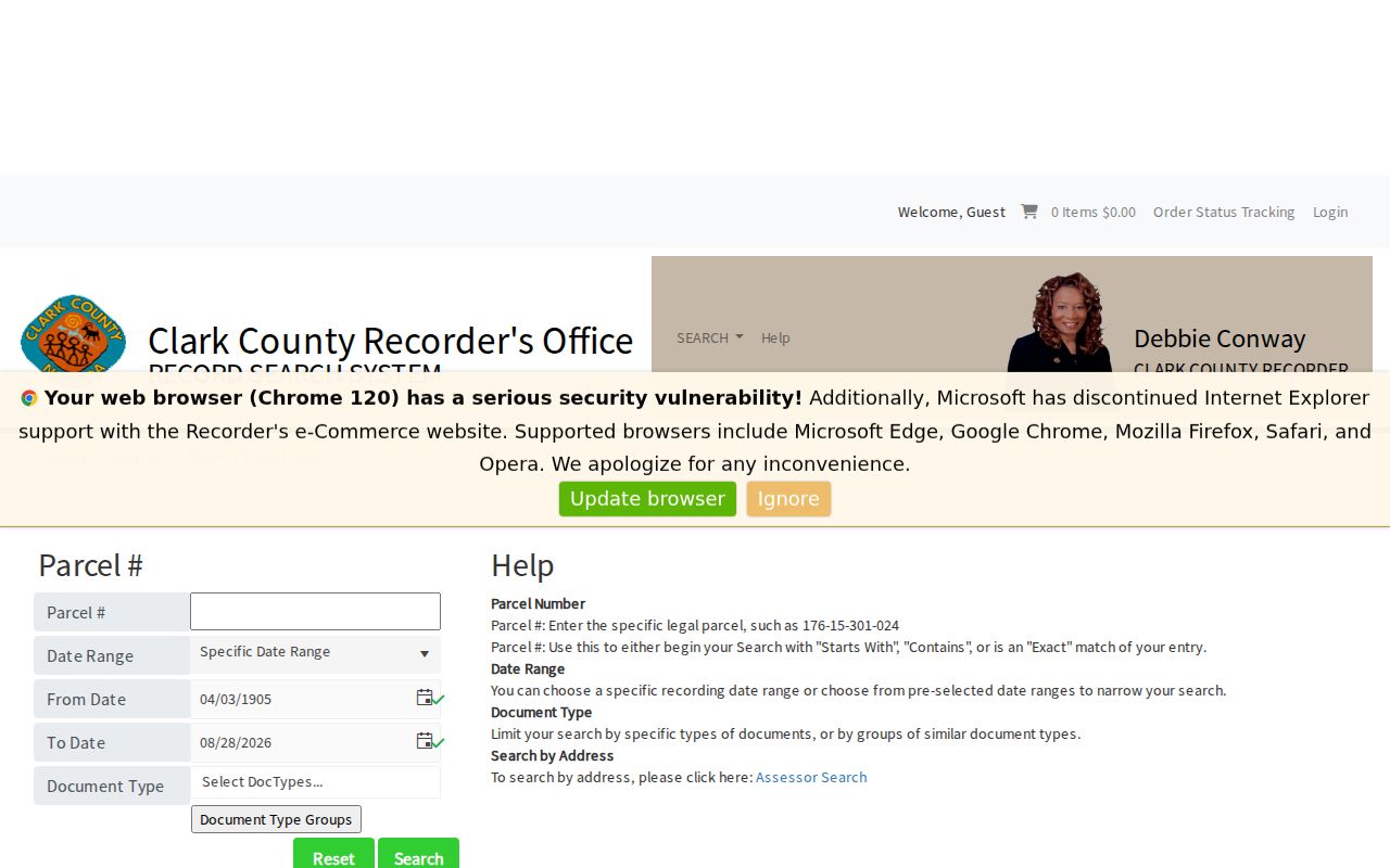 Enterprise previous residents Recorder parcel index search