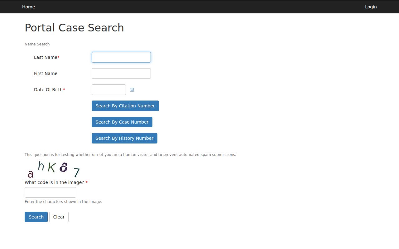 Enterprise resident lookup Las Vegas Municipal Court case search